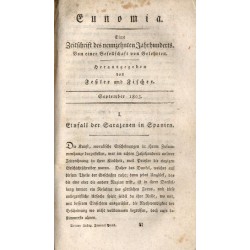 Eunomia. Eine Zeitschrift des neunzehnten Jahrhunderts. Von einer Gesselschaft von Gelehrten Anzeiger der Eunomia. [Konwolut 8