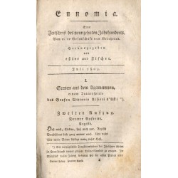 Eunomia. Eine Zeitschrift des neunzehnten Jahrhunderts. Von einer Gesselschaft von Gelehrten Anzeiger der Eunomia. [Konwolut 8