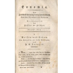 Eunomia. Eine Zeitschrift des neunzehnten Jahrhunderts. Von einer Gesselschaft von Gelehrten Anzeiger der Eunomia. [Konwolut 8