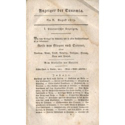 Eunomia. Eine Zeitschrift des neunzehnten Jahrhunderts. Von einer Gesselschaft von Gelehrten Anzeiger der Eunomia. [Konwolut 8