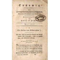 Eunomia. Eine Zeitschrift des neunzehnten Jahrhunderts. Von einer Gesselschaft von Gelehrten Anzeiger der Eunomia. [Konwolut 8