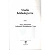 Studia Bibliologiczne. T.10 (1997): Prace ofiarowane Profesorowi Bronisławowi Zysce