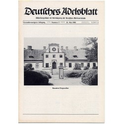 Deutsches Adelsblatt. 24. Jahrgang (1985). Nr 5 (15 V 1985) [Herrenhaus Knauten, Kreis Preußisch Eylau / Ostpreußen]