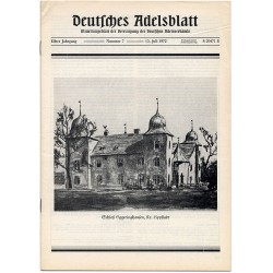 Deutsches Adelsblatt. 11. Jahrgang (1972). Nr 7 (15 VII 1972) [Schloß Eggeringhausen, Kreis Lippstadt]