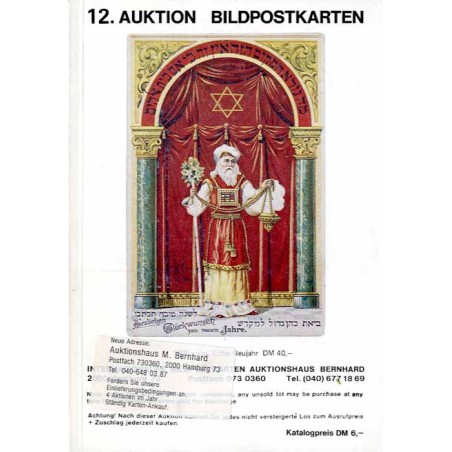 [Martin Bernhard] 12. Auktion Bildpostkarten. Photographica und Randgebiete der Philatelie im Gewerkschaftshaus, 2000 Hamburg 1.