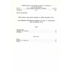 Wiejskie kościoły parafialne XIII wieku na Śląsku [...]. 4vol