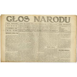 Głos Narodu. R.25 (1917). Nr 131 (5 czerwca 1917). Wydanie poranne