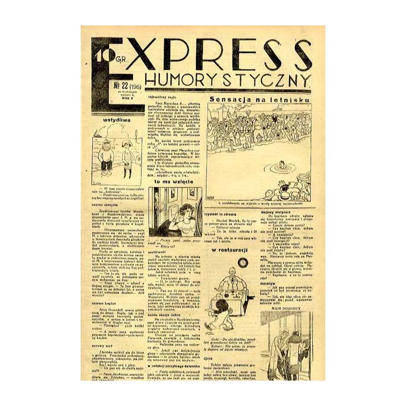 Express Humorystyczny. R.5 (1934). Nr 22 (196). Po konfiskacie wydanie 2 / Marian Dąbrowski (Emden): Piosenka na banjoli. Powieś