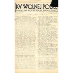 Ku Wolnej Polsce. (Tygodnik Wojska Polskiego na Środkowym Wschodzie). Codzienne pismo Wojska Polskiego na Środkowym Wschodzie. 1
