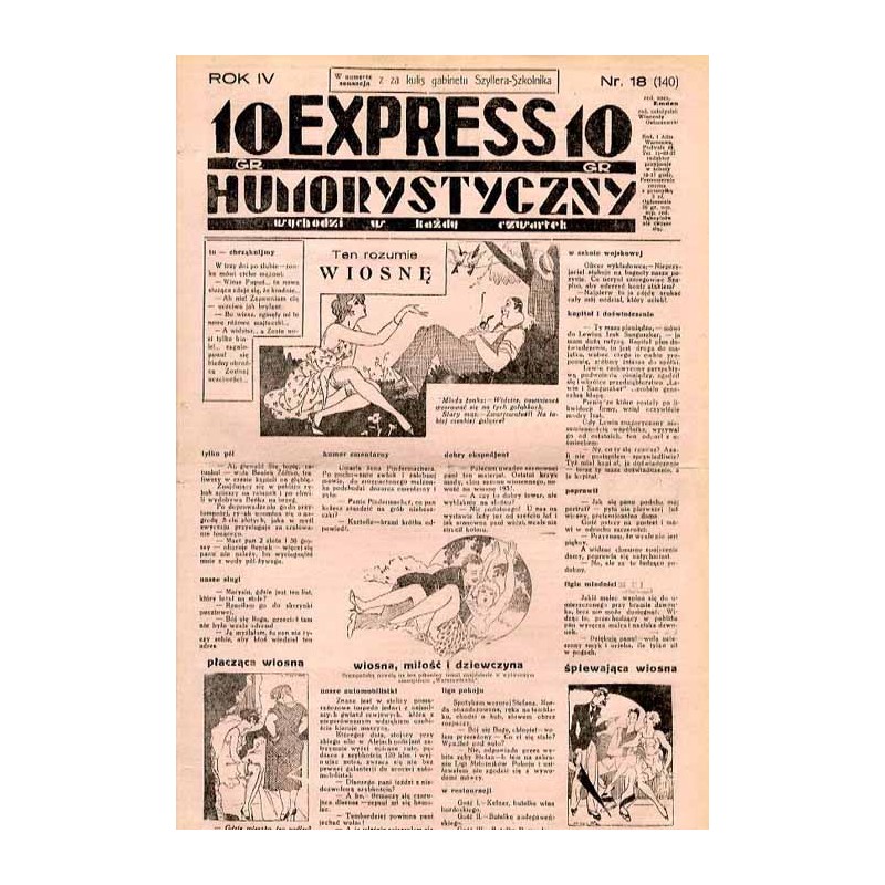Express Humorystyczny. R.4 (1933). Nr 18 (140) / Marian Dąbrowski (Emden): Krew na chryzantemach. Romans Z kwiatu na kwiat. Rom