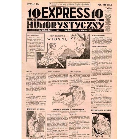 Express Humorystyczny. R.4 (1933). Nr 18 (140) / Marian Dąbrowski (Emden): Krew na chryzantemach. Romans Z kwiatu na kwiat. Rom