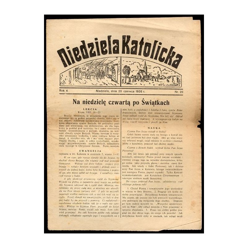 Niedziela Katolicka. R.4 (28 VI 1936) nr 26