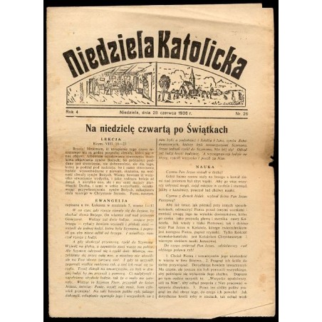 Niedziela Katolicka. R.4 (28 VI 1936) nr 26