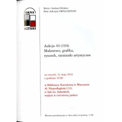 Maria i Andrzej Ochalscy. Dom Aukcyjny OKNA SZTUKI. Aukcja 44 (194). Malarstwo, grafika, rysunek, rzemiosło artystyczne. Warszaw