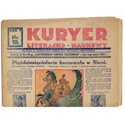 Kuryer Literacko-Naukowy. R.5 (1928). Nr 10 (5 marca 1928). Bezpłatny dodatek do Nru 65-go "Ilustrowanego Kuryera Codziennego"