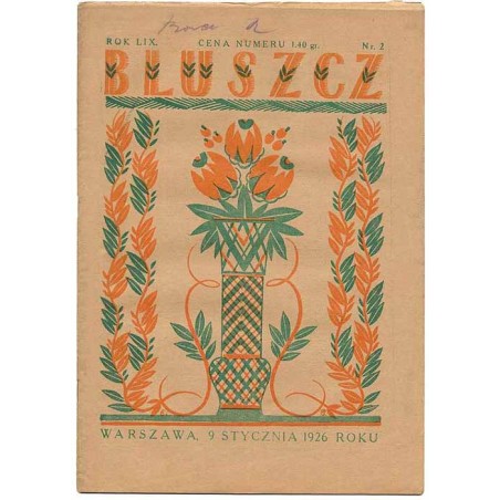 Bluszcz. Pismo tygodniowe ilustrowane dla kobiet. R.59 (1926). Nr 2 (9 stycznia 1926)