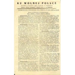 Ku Wolnej Polsce. Biuletyn codzienny Armii Polskiej na Wschodzie. (1943). Nr 310 (22 lipca 1943)