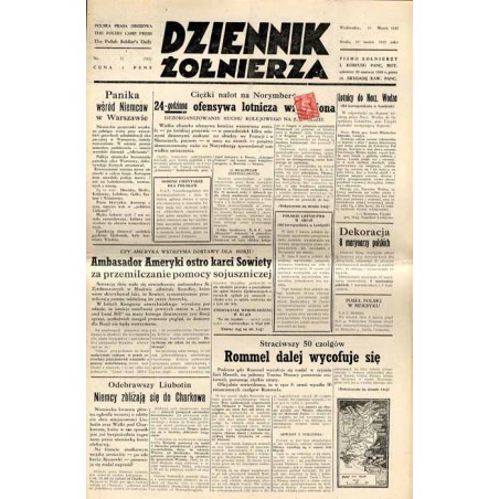 Dziennik Żołnierza. Polska prasa obozowa. Pismo żołnierzy 1. Korpusu Pancerno Mot. R.4 (1943). Nr 57 (792) (10 marca 1943)