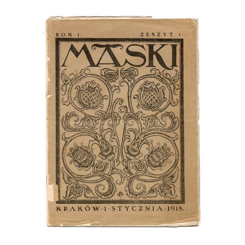 Maski. Literatura, sztuka i satyra. R.1 (1918). Z.1 (1 stycznia 1918)