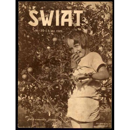 Świat. Pismo tygodniowe ilustrowane. R.24 (1929). Nr 39 (28 września 1929)