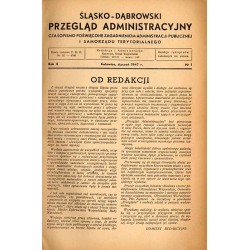 Śląsko-Dąbrowski Przegląd Administracyjny. Czasopismo poświęcone zagadnieniom administracji publicznej i samorządu terytorialneg