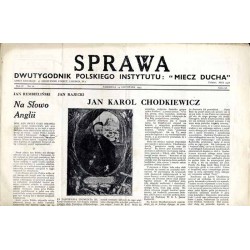 Sprawa. Dwutygodnik Polskiego Instytutu: "Miecz Ducha"  The Common Cause. Fortnightly of the Polish Section of the "Sword of th