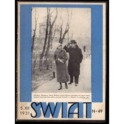 Świat. Pismo tygodniowe ilustrowane. R.26 (1931). Nr 49 (5 grudnia 1931)