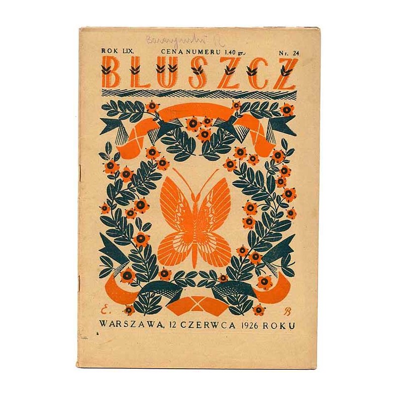 Bluszcz. Pismo tygodniowe ilustrowane dla kobiet. R.59 (1926). Nr 24 (12 czerwca 1926)
