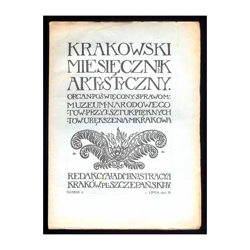 Krakowski Miesięcznik Artystyczny. Organ poświęcony sprawom: Muzeum Narodowego, Towarzystwa Przyjaciół Sztuk Pięknych i Towarzys