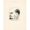 Karl Marx, Friedrich Engels, W.I. Lenin. Radierungen von Prof. E.Jazdzewski
