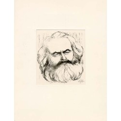Karl Marx, Friedrich Engels, W.I. Lenin. Radierungen von Prof. E.Jazdzewski