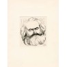 Karl Marx, Friedrich Engels, W.I. Lenin. Radierungen von Prof. E.Jazdzewski