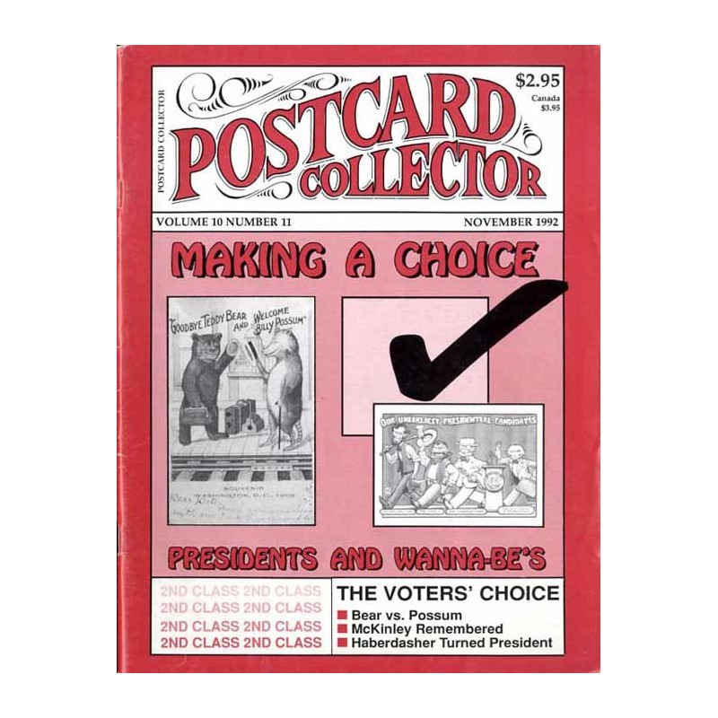 Postcard Collector. Vol.10 (1992). Nr 11 (November 1992)