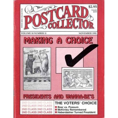 Postcard Collector. Vol.10 (1992). Nr 11 (November 1992)