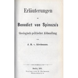 Theologisch-politische Abhandlung Erläuterungen zu Benedict von Spinoza's Theologisch-politische Abhandlung