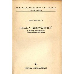 Ideał a rzeczywistość. O krytyce moralistycznej Mariana Zdziechowskiego