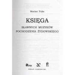 Księga sławnych muzyków pochodzenia żydowskiego
