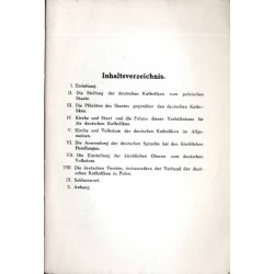 Die Gewissensnot der deutschen Katholiken in Polen. Zugleich auch eine Erwiderung auf die Denkschrift des hochwürdigen Kattowitz
