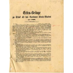 [Ratiborer Kreisblatt 189] Extra-Beilage zu Stück 43 des Ratiborer Kreis-Blattes pro 1896