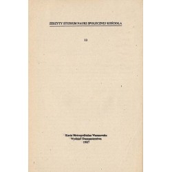 Zeszyty Studium Nauki Społecznej Kościoła. 1987. Nr 13