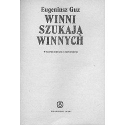 Winni szukają winnych