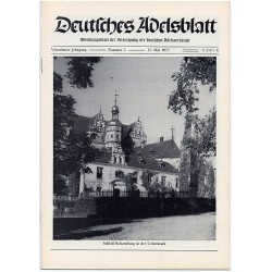 Deutsches Adelsblatt. 14. Jahrgang (1975). Nr 5 (15 V 1975) [Schloß Boitzenburg in der Uckermark]