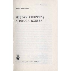 Między Pierwszą a Drugą Rzeszą