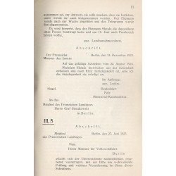 Anlagen. Anlage I.: Allgemeines. II. Geheimorganisationen insbesondere Drohungen. III.: Staatliche und kommunale Organe insbeson