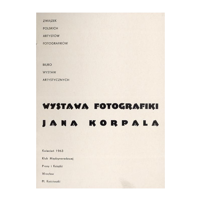 Wystawa fotografiki Jana Korpala