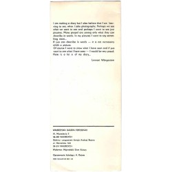 Fotografia poetycka - Lennart Wängestam, marzec 1983