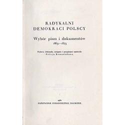 Radykalni demokraci polscy. Wybór pism i dokumentów 1863-1875