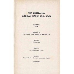 The Australian Arabian Horse Stud Book. Vol.7 (1978)
