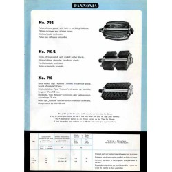 Pannonia. Hungarian Trading Company [...]. Bicycle-parts. Pieces detachees pour bicyclettes. Fahrradteile. Peças e acessórios pa