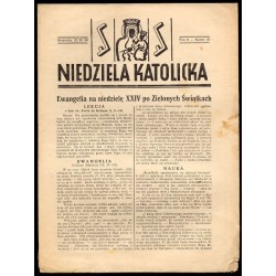Niedziela Katolicka. R.6 (20 XI 1938) nr 47
